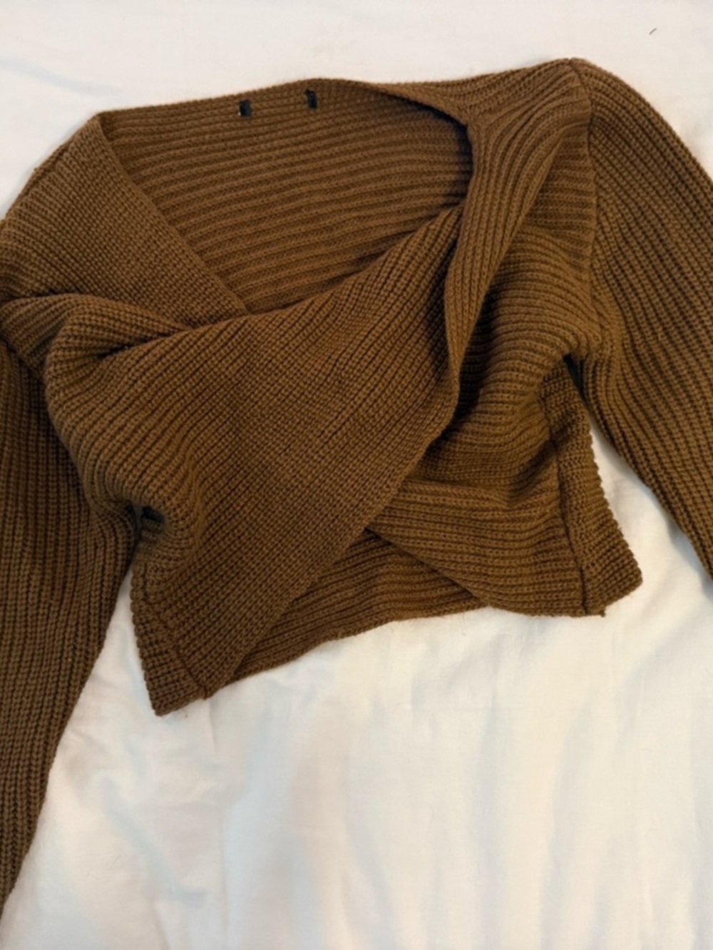 Brown Knit Sweater Like New